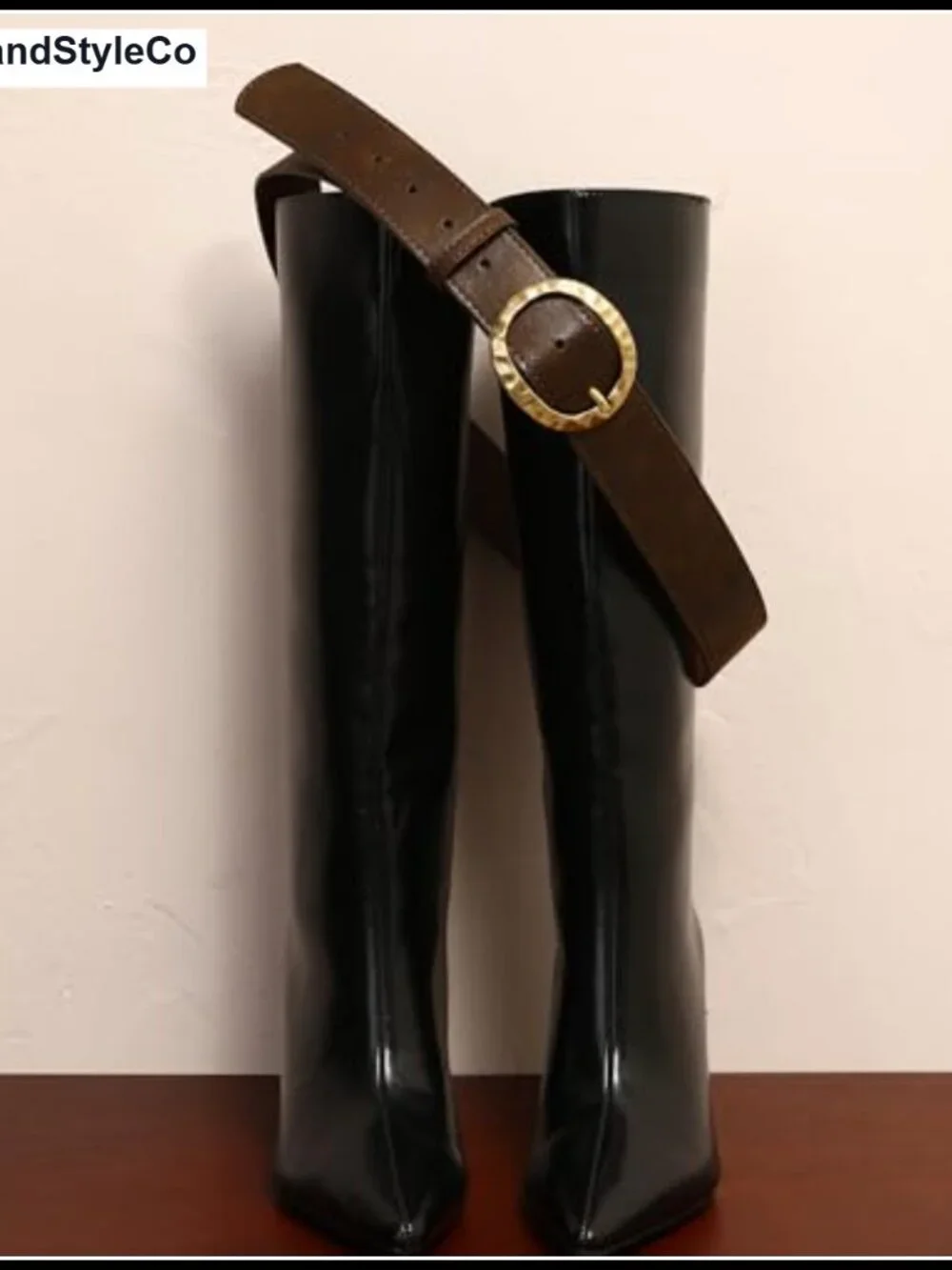 Women's Chunky Cowgirl Belt Faux Leather Western Waist Belt